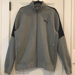 NWOT Puma Evostripe Men’s Full Zip Fleece Core Track Jacket Color Block Size L